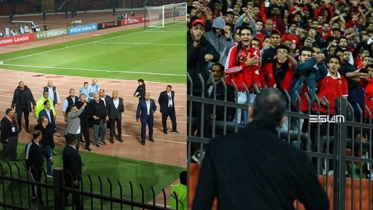 القبض على عدد من جماهير الأهلي في لقاء الهلال السوداني.. والخطيب يتدخل