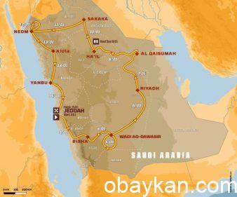خريطة رالي داكار السعودية هذا العام 2021